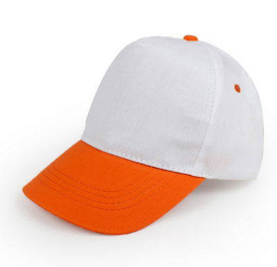 SKBC013 design children's baseball cap 97.1% face 2.9% viscose fiber supply children's advertising cap order children's color matching baseball cap baseball cap hk center back view